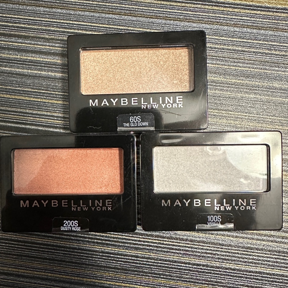 Maybelline New York eye shadows, set of 3 NWT
